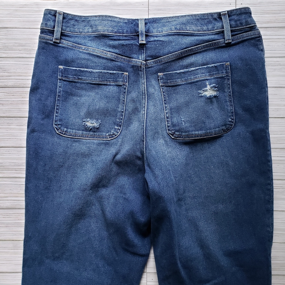 Lane Bryant Girlfriend Straight High Rise Jeans - Picture 5 of 8